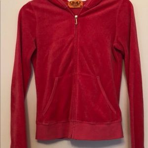 Juicy Couture Hot Pink Terry Cloth Hoodie